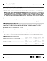 Form OR-706-EXT (150-104-002) Application for Extension of Time to File a Return and/or Pay Oregon Estate Transfer Tax - Oregon, Page 2