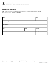 Form 250 Certificate of Authority - Foreign Non-profit Corporation - Rhode Island, Page 4