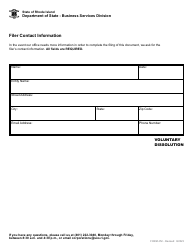 Form 452 Certificate of Cancellation - Foreign Limited Liability Company - Rhode Island, Page 3