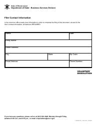 Form 254 Application for Certificate of Withdrawal for a Foreign Non-profit Corporation - Rhode Island, Page 3