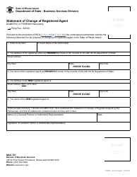 Form 643 Statement of Change of Registered Agent - Domestic or Foreign Partnership - Rhode Island, Page 2