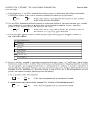 Form 102 (OCRP-102) Registration Statement for a Charitable Organization - Virginia, Page 6