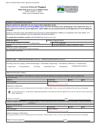 Class II/ Iii Determination Petition Form - Vermont Wetlands Program - Vermont