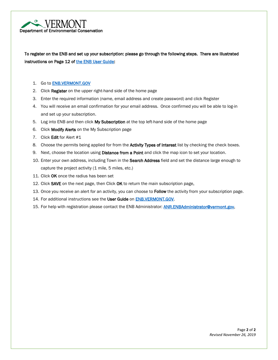 Class II / Iii Determination Petition Form - Vermont Wetlands Program - Vermont, Page 20