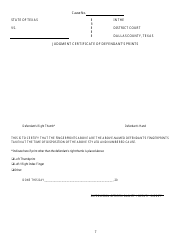 Plea Agreement - Dallas County, Texas, Page 7