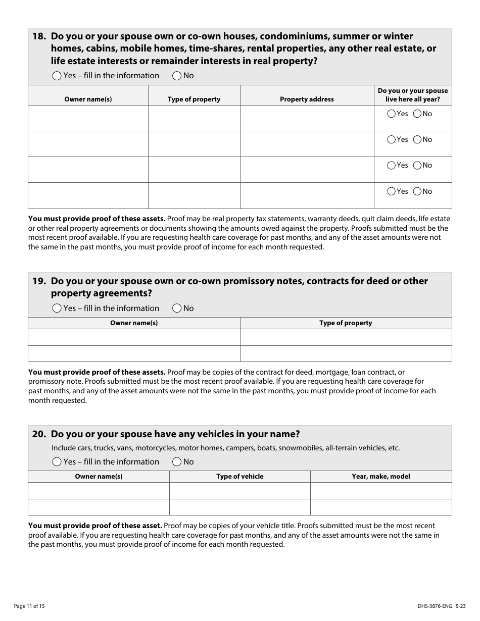 Form DHS-3876-ENG Application for Certain Populations - Minnesota, Page 13