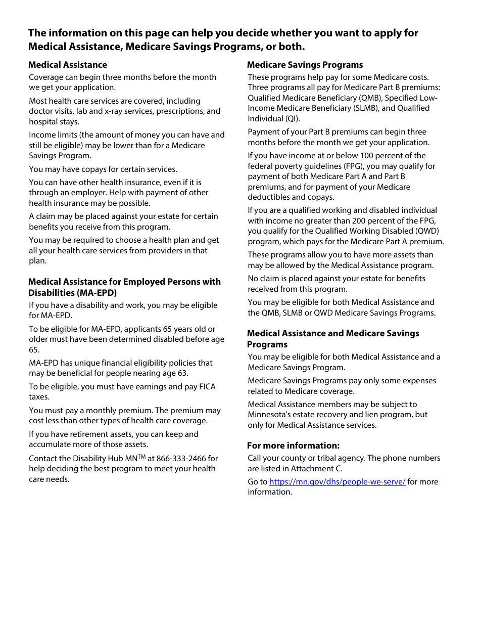Form DHS-3876-ENG Application for Certain Populations - Minnesota, Page 2