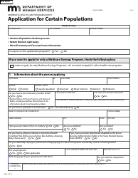 Form DHS-3876-ENG Application for Certain Populations - Minnesota, Page 3