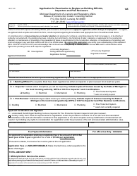 Form BCC-320 Application for Registration of Building Officials, Inspectors and Plan Reviewers - Michigan, Page 2