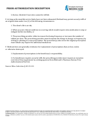 Prior Authorization Packet - Early Refill - Mississippi, Page 3