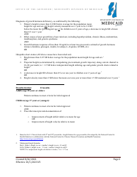 Prior Authorization Packet - Human Growth Hormone - Mississippi, Page 3