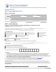 Dcyf Provider Registration Form - Washington, Page 2
