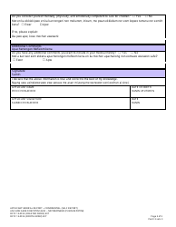 Form DCYF13-001A Applicant Medical Self Report - Washington (Trukese), Page 3