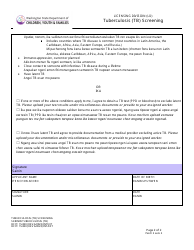 DCYF Form 15-820 Tuberculosis (Tb) Screening - Washington (English/Trukese), Page 2