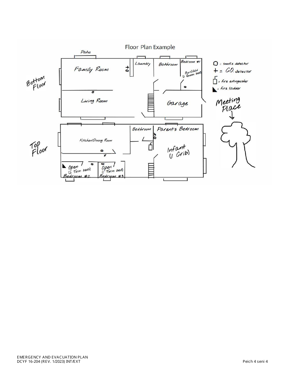 Form DCYF16-204 Emergency and Evacuation Plan - Washington (Trukese), Page 4
