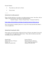 Application for Consumer Installment Lender Certificate of Registration - Missouri, Page 4