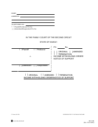 Document preview: Form 1F-P-1087 Order/Notice to Withhold Income for Support - Hawaii