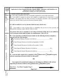 Accessible Electronic Absentee Ballot - New Hampshire, Page 2