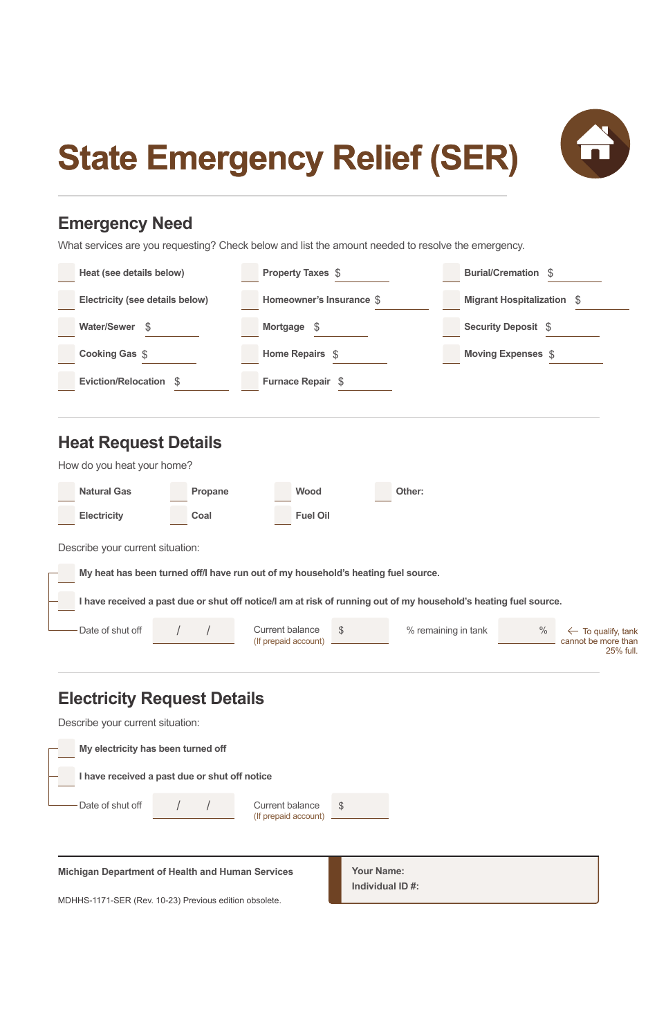 Form MDHHS-1171 Assistance Application - Michigan, Page 18