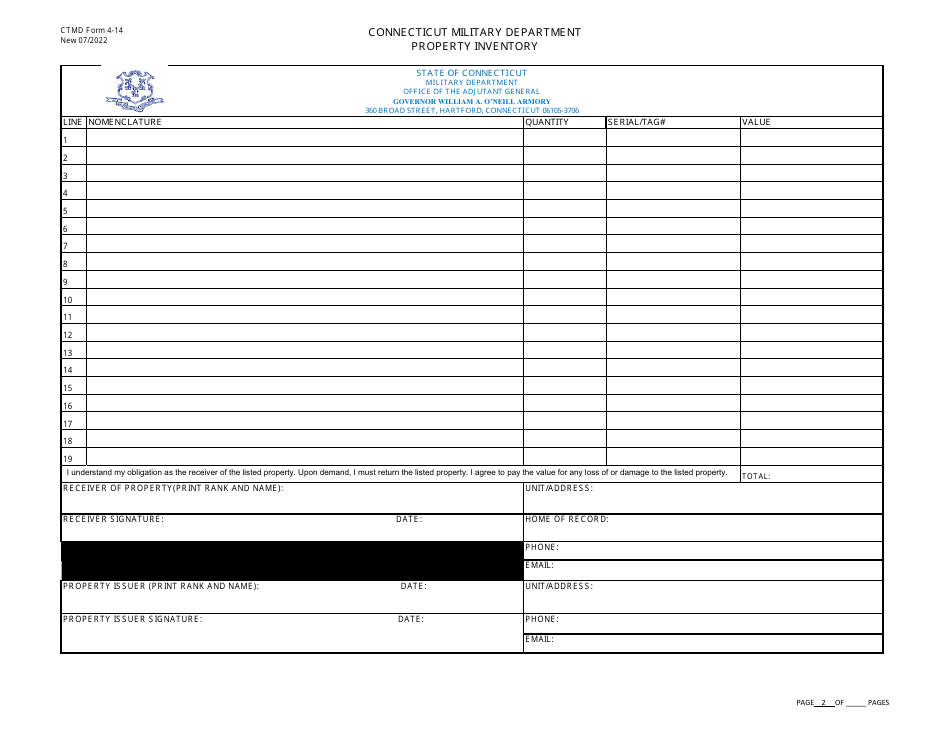 Ctmd Form 4 14 Fill Out Sign Online And Download Fillable Pdf Connecticut Templateroller 7747