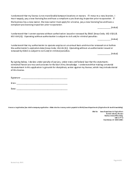 Application to Operate in Iowa as a Licensed Animal Welfare Commercial Establishment - Iowa, Page 4