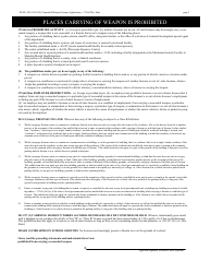 Form DJ-LE-287 Application for Concealed Weapon License - Wisconsin, Page 3