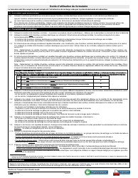Forme V-3058 Declaration De Conception De L&#039;infrastructure De Recharge - Programme D&#039;electrification Du Transport Scolaire - Quebec, Canada (French), Page 2