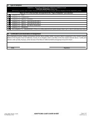 Form LASC ADPT029 Adoptions Case Cover Sheet - County of Los Angeles, California, Page 2