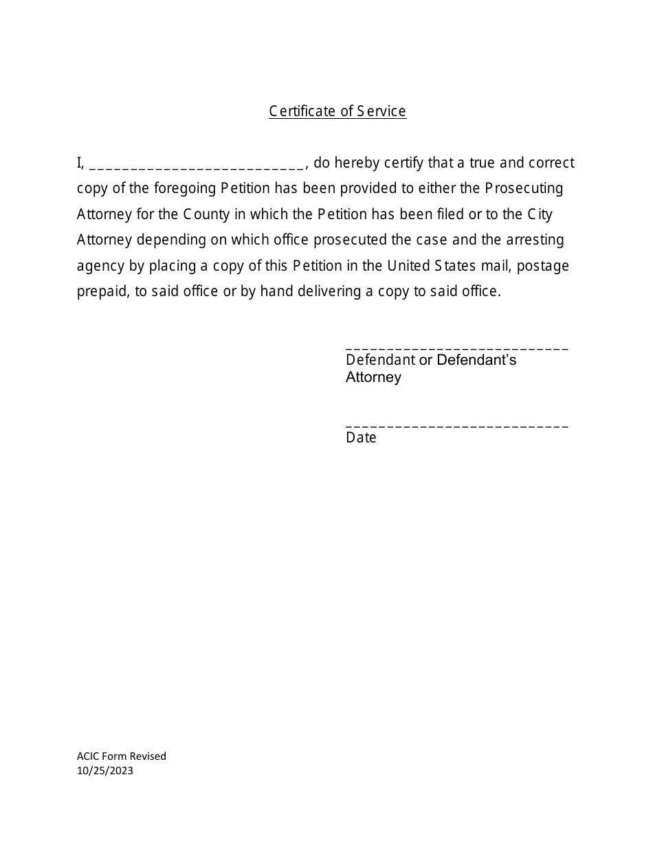 Petition to Seal Misdemeanors Under Act 1460 of 2013 - Arkansas, Page 5