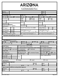 Form GAO-FGRP Fund Authorization Form - Arizona, Page 2