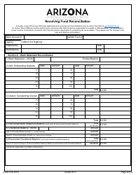 Form GAO-33A Revolving Fund Reconciliation - Arizona, Page 2