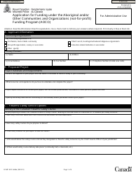 Form RCMP GRC6606 Application for Funding Under the Aboriginal and/or Other Communities and Organizations (Not-For-Profit) Funding Program (Aoco) - Canada, Page 2