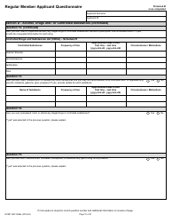 Form RCMP GRC5096E Regular Member Applicant Questionnaire (Rmaq) - Canada, Page 10