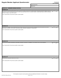 Form RCMP GRC5096E Regular Member Applicant Questionnaire (Rmaq) - Canada, Page 13