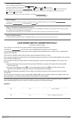 Form FO-0659-D Schedule D Agreement Concerning the Provision of an Additional Period of Childcare - Quebec, Canada, Page 2
