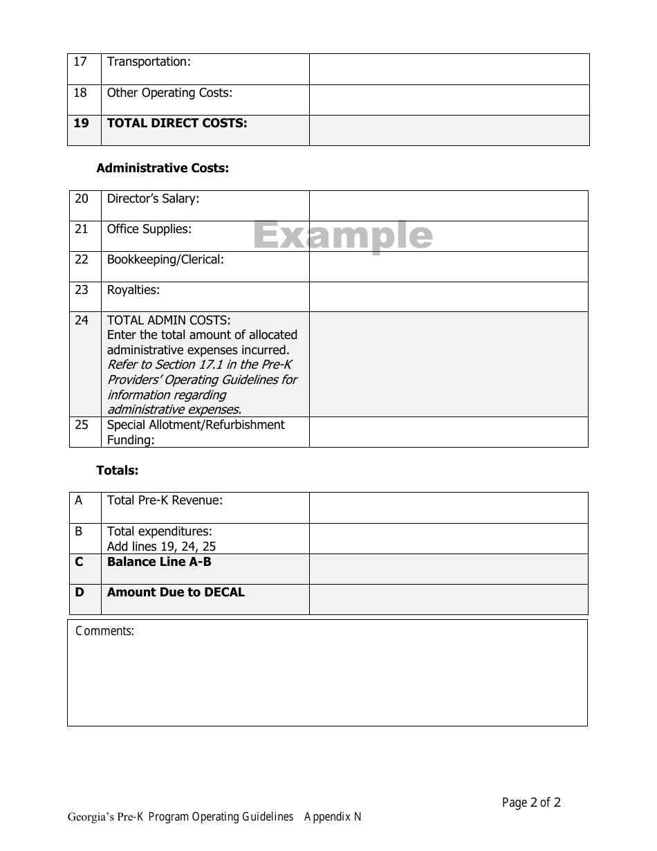 Appendix N Download Printable PDF or Fill Online Pre-k Year End ...