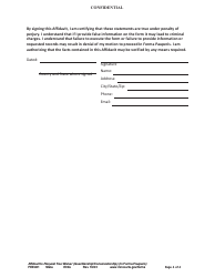 Form FEE401 Affidavit to Request Fee Waiver (Guardianship/Conservatorship) (In Forma Pauperis) - Minnesota, Page 4