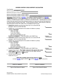 Document preview: Form DR-307 Divided Custody Child Support Calculation - Alaska