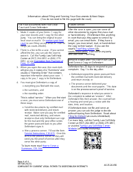 Form DR-506 Complaint by Current Legal Father to Disestablish Paternity - Alaska, Page 4