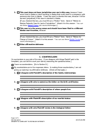 Form DR-504 Answer and Counterclaim to Complaint to Establish Paternity - Alaska, Page 2