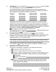 Form DV-200 Temporary Child Support Order (Domestic Violence) - Alaska, Page 2