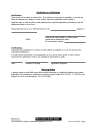 Form MC-150 Application for Order Authorizing Admission to a Crisis Residenial Center (Crc) - Alaska, Page 5