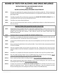 Document preview: Form BA1OK:BTOA2.4 Blood Test Officer's Affidavit - Oklahoma