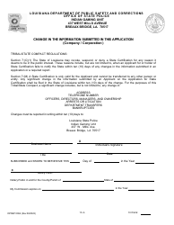 Form DPSSP0094 Part A Corporate Certification Application - Louisiana, Page 13