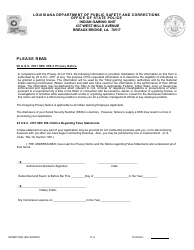 Form DPSSP0094 Part A Corporate Certification Application - Louisiana, Page 14