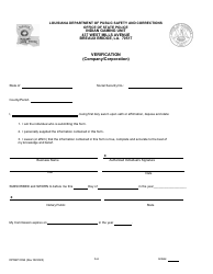 Form DPSSP0094 Part A Corporate Certification Application - Louisiana, Page 9