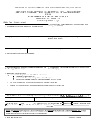 Document preview: Form IC1001A Officer's Complaint for Continuation of Salary Benefit Under Peace Officer & Detention Officer Temporary Disability Act - Idaho