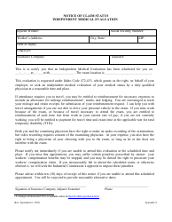Document preview: Appendix 8 Notice of Claim Status - Independent Medical Evaluation - Idaho