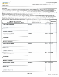Document preview: Form CFFM051 Petition for Unaffiliated Candidate to Secure Ballot Status - Delaware