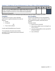 Specific Learning Disability File Review Checklist - Idaho, Page 3